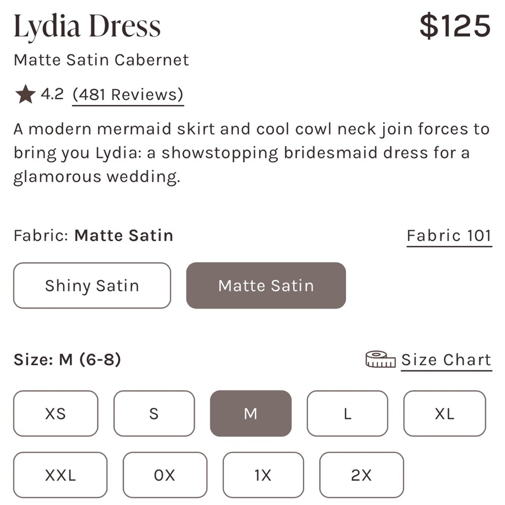 Bridesmaid Birdy Grey Lydia Cabernet Matte Satin Dress (hemmed) - Picture 12 of 12